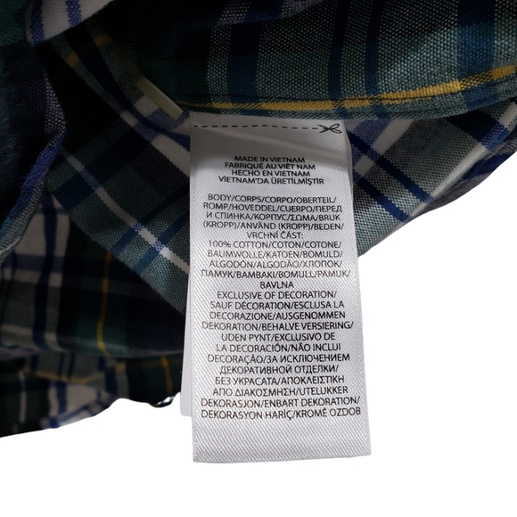 Polo Ralph Lauren Plaid Shirt Button Down Classic Fit Long Sleeve XXL Green NWT - Picture 7 of 7